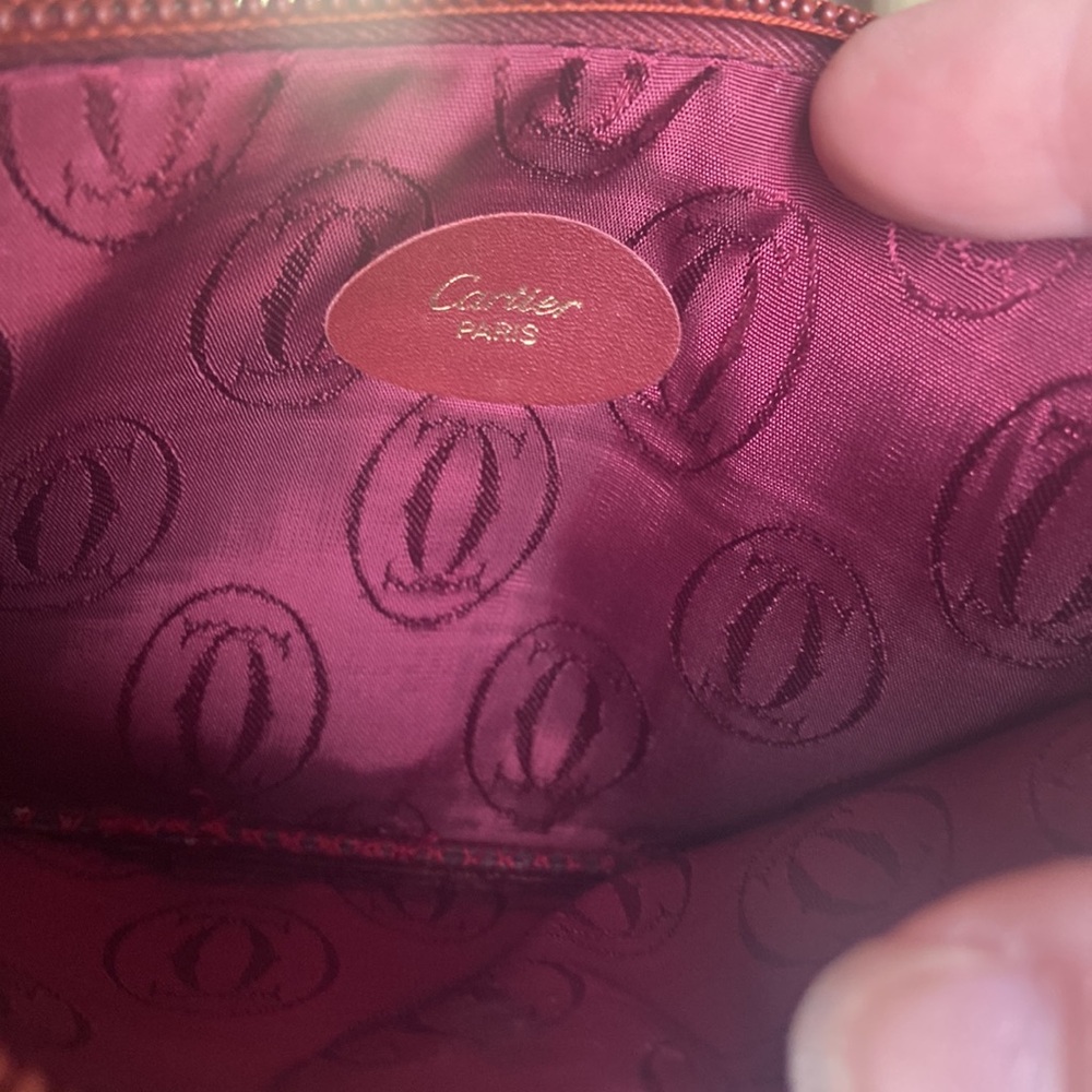 - CARTIER PARIS ZIP POUCH with COA - Picture 6 of 8